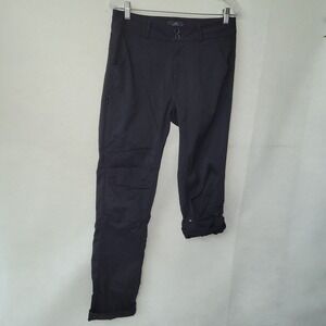 Northbound Gear Pants Womens 6 Tall Black‎ Hiking Pants Roll Tab Outdoor Pockets
